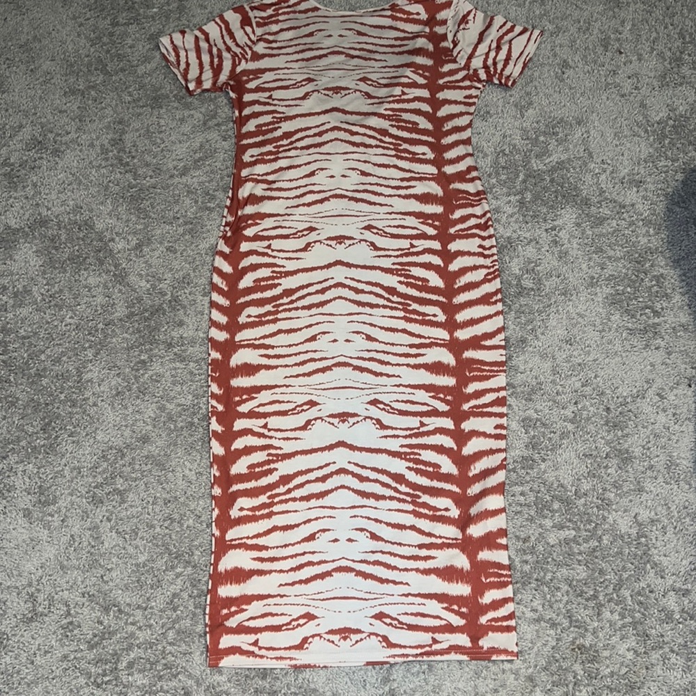 Missguided Zebra Print MIDI-Dress